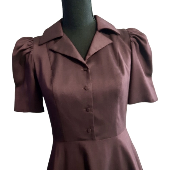 Gal Meets Glam Burgundy Dress Size 2 - Picture 6 of 15